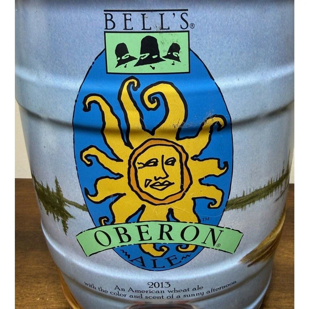 2013 Bell's OBERON ale 5 liter beer KEG can Great condition Empty - Picture 2 of 9